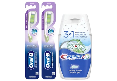 1 Crest + 2 Oral-B
