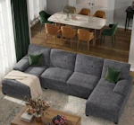 U-Shaped Sectional Sofa
