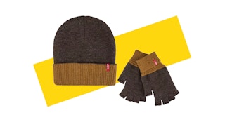 levi's beanie and glove set