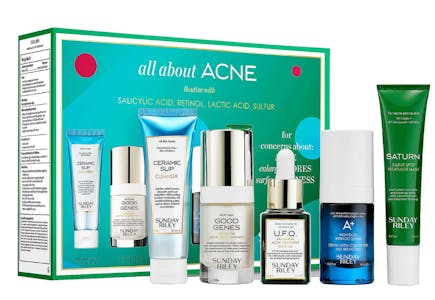 Sunday Riley All About Acne Kit, 5 pc