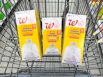 walgreens trash bags in cart