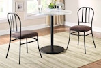 Lifestyle image of the Mainstays 3-piece Bistro Set (indoors in home setting)