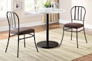 Lifestyle image of the Mainstays 3-piece Bistro Set (indoors in home setting)