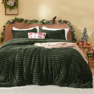 Bedsure Fluffy Comforter Set