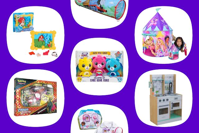 Walmart.com Toy Clearance: $6 CoComelon Plush, $45 Play Kitchen, and More card image