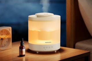 humidifier on bedside table