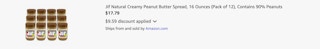 Amazon Jif Natural Peanut Butter 2025 2