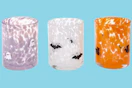 members mark halloween icon drinking glasses stock collage