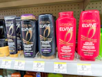 l'oreal elvive hair care on walgreens shelf