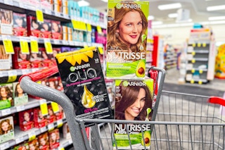garnier hair color in a cvs shopping cart