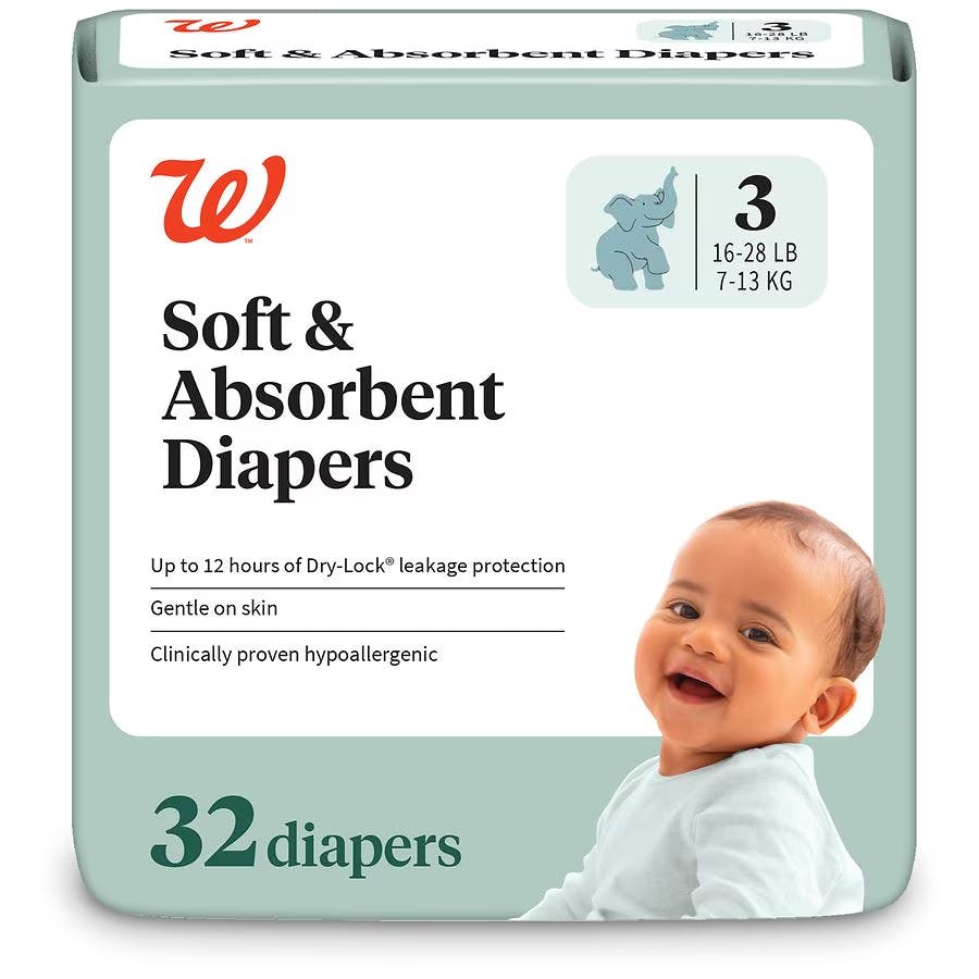 3 Walgreens Diaper Packs
