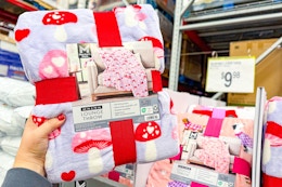 New Valentine's Day Throw Blankets, Only $9.98 at Sam's Club card image