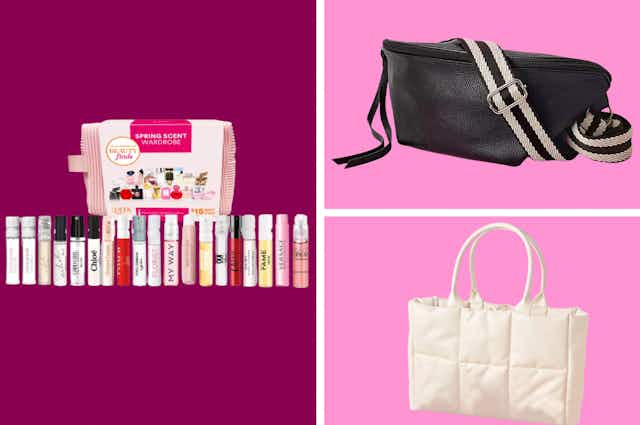 Get 38 Fragrance Samples and a Tote or Crossbody for Only $70 at Ulta card image