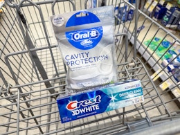 crest and oral-b items in walgreens cart