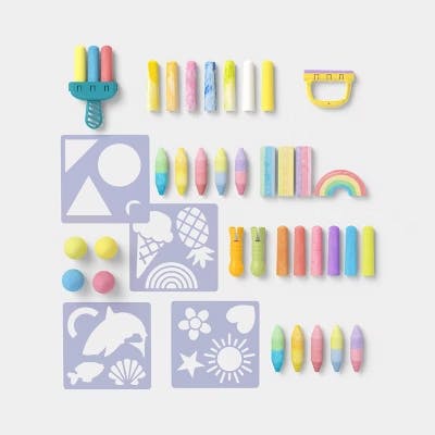 Sun Squad Sidewalk Chalk Bucket Set