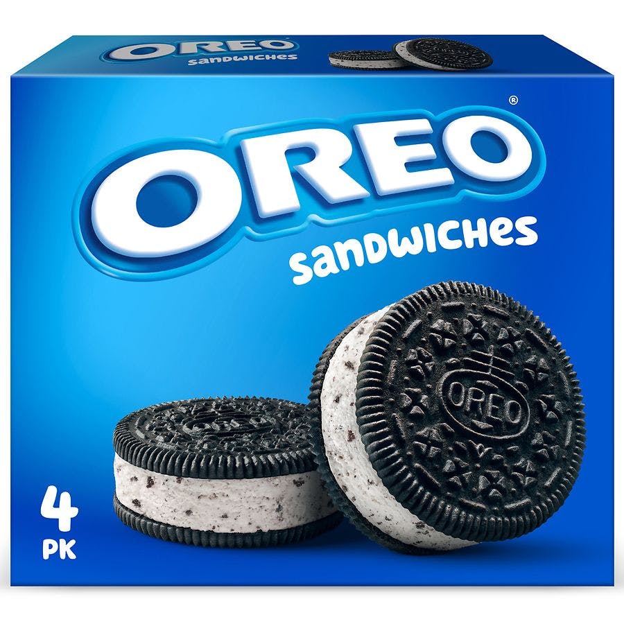 2 Oreo Frozen Dairy Dessert Sandwiches Boxes