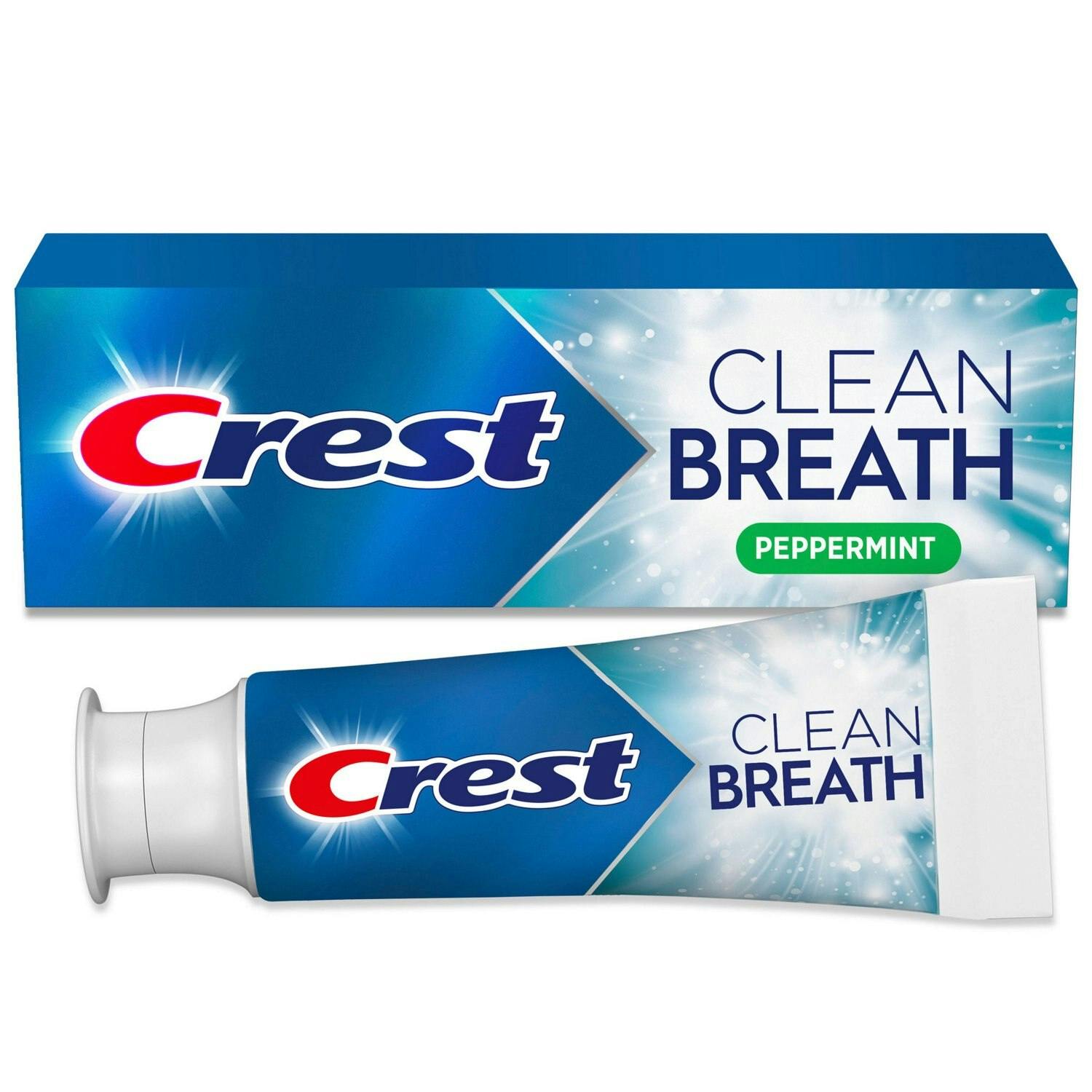 2 Crest Clean Breath Toothpastes