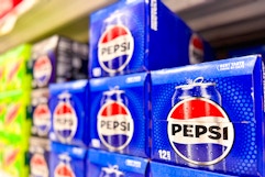 Pepsi 12-Packs on shelf at Target
