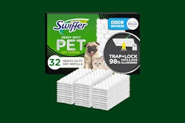 a pack of swiffer dry cloths