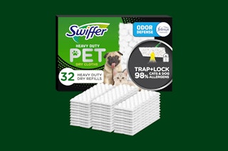 a pack of swiffer dry cloths