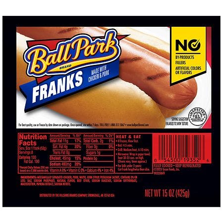 2 Ball Park Franks Packs