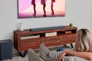 jbl bar near a tv