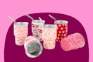 Way to Celebrate Mini Valentine's Day themed tumblers (3 ounces)