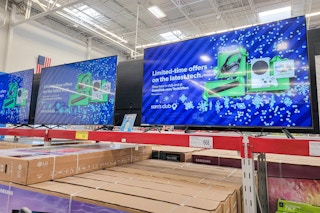 tv aisle at sams club