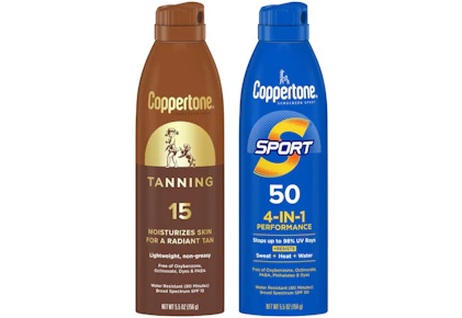 2 Coppertone Sunscreen Sprays