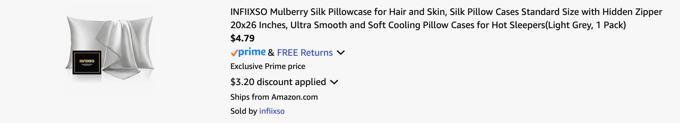 Amazon Mulberry Silk Pillowcase 2025