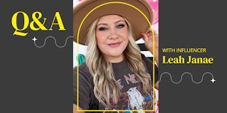 q and a with influencer leah janae graphic