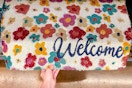 "Welcome" Mainstays doormat in Walmart store being pulled from shelf