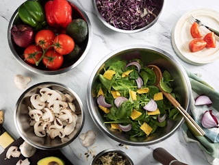 stainless steel mixing bowl