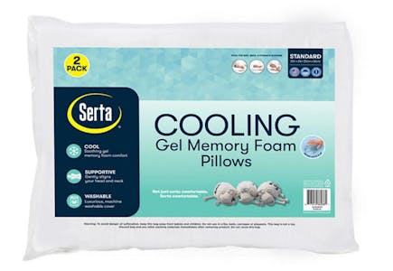 Serta Cooling Gel Memory Foam Pillows