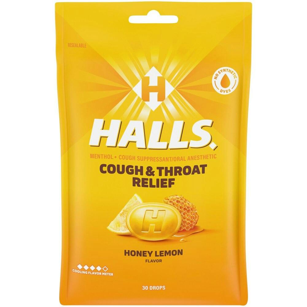 2 Halls Cough Drop Bags