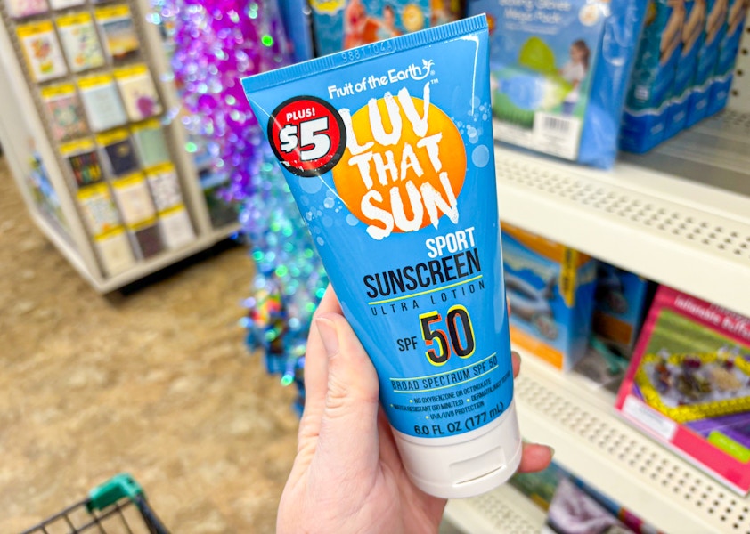 dollar tree luv that sun sunscreen