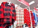 kids' pajama sets sitting on a target shelf