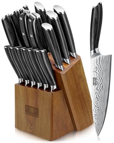 16-Piece Knife Set with Block