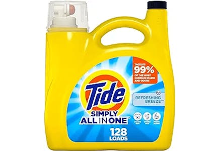 4 Tide Simply Jumbo Detergents