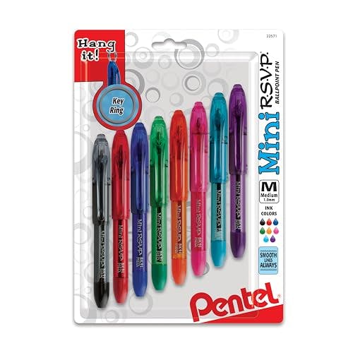 Pentel RSVP Mini Pens 8-Pack