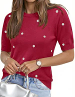 Women's Short Sleeve Sweater