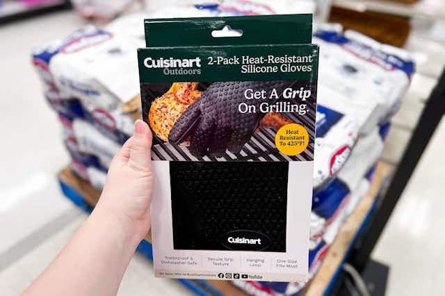 Cuisinart Heat Resistant Silicone Gloves, Only $9 at Target (Reg. $15) card image