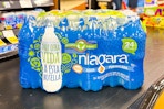 niagara bottled water on register belt