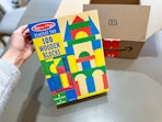  Melissa & Doug Wooden Building Blocks Set 