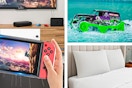 Nintendo Switch Controller, Monster Jam toy & pillow set