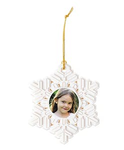 3 Walgreens Photo Snowflake Ornaments