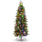 Slim Pre-Lit Artificial Christmas Tree