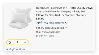 Queen Size Pillows Set of 4
