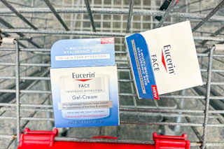 2 eucerin face moisturizers in a cart