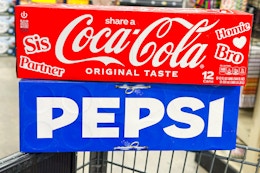 Pepsi or Coca-Cola 12-Packs, as Low as $3.80 Each at Kroger (Reg. $10.99) card image